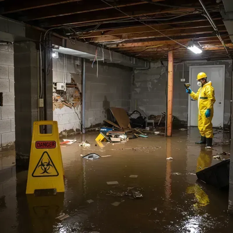 Flooded Basement Electrical Hazard in McMillin, WA Property